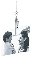 Kikkerland Floating Hanging Photo Display - Chrome Plated Steel