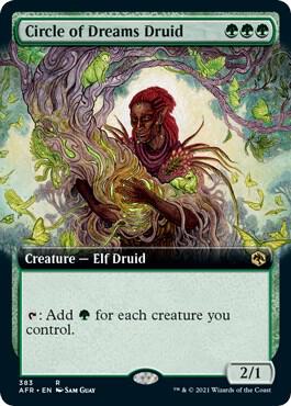 MTG Single Card - Circle of Dreams Druid (Extended Art) [R 0383]