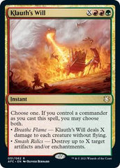 MTG Single Card - Klauth's Will [R 0051]