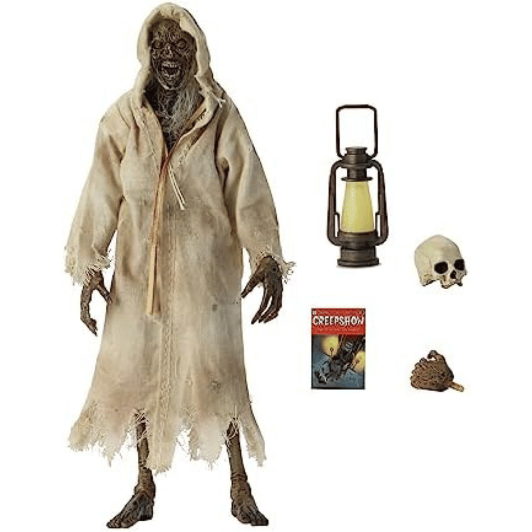 NECA Creepshow Figura articulada de 7 polegadas licenciada oficialmente com manto de tecido