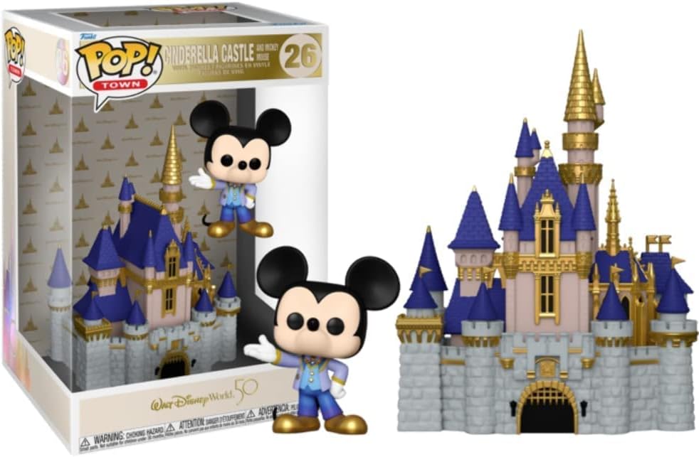 Funko POP! Town: Walt Disney World 50th - Cinderella Castle with Mickey Mouse #26