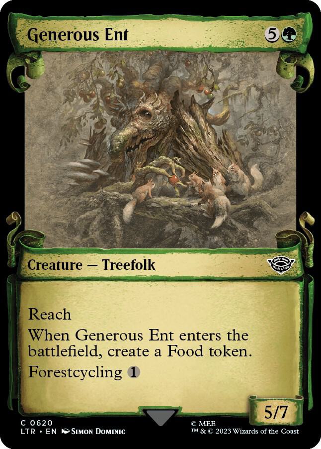 MTG Single Card - Generous Ent (Showcase Scrolls) [C 0620]