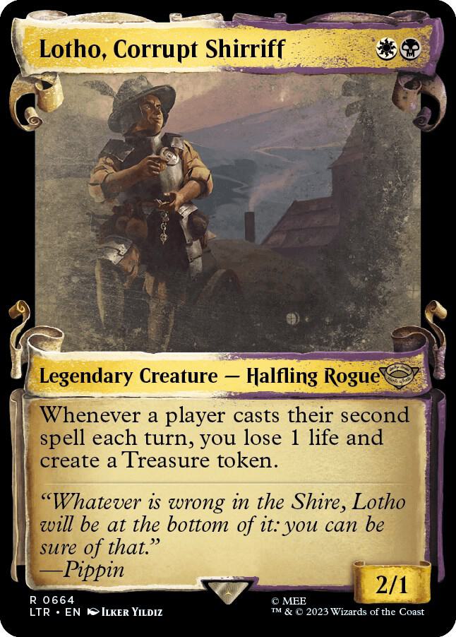 MTG Single Card - Lotho, Corrupt Shirriff (Showcase Scrolls) [R 0664]