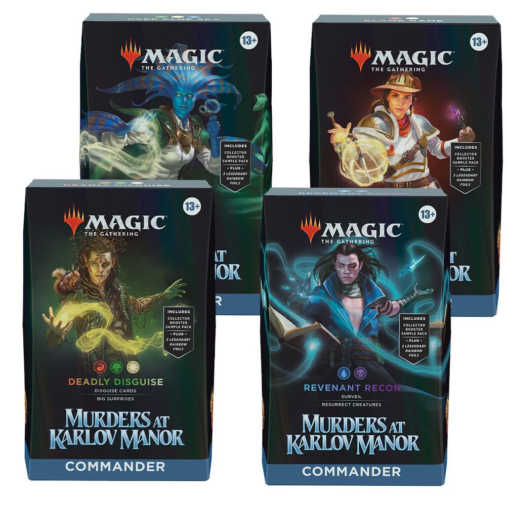 MTG Murders at Karlov Manor Commander Deck Case - Contains 4 Commander Decks