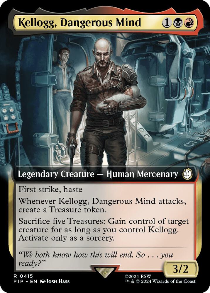 MTG Single Card - Kellogg, Dangerous Mind (Extended Art) [R 0415]