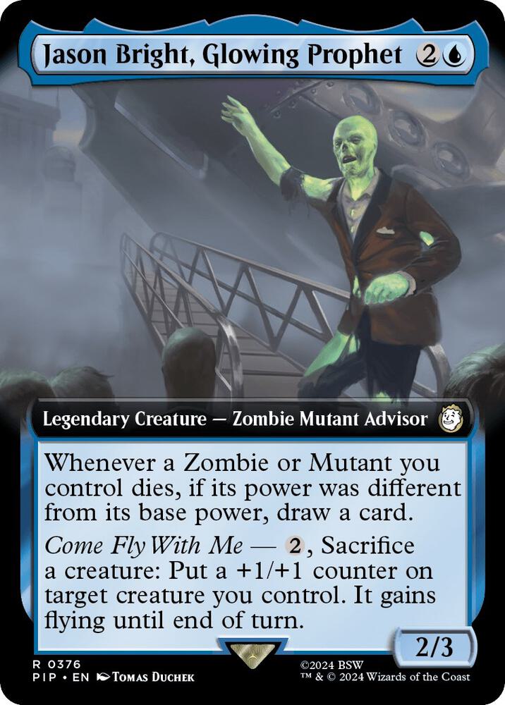 Carta Única MTG - Jason Bright, Glowing Prophet (Arte Estendida) [R 0376]