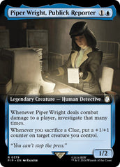 MTG Single Card - Piper Wright, Publick Reporter (Arte Estendida) [R 0379]