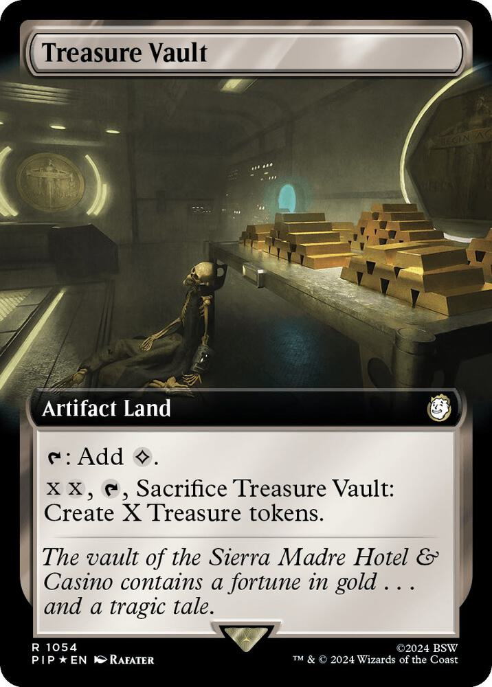 MTG Single Card - Treasure Vault (Extended Art) (Surge Foil) [R 1054]