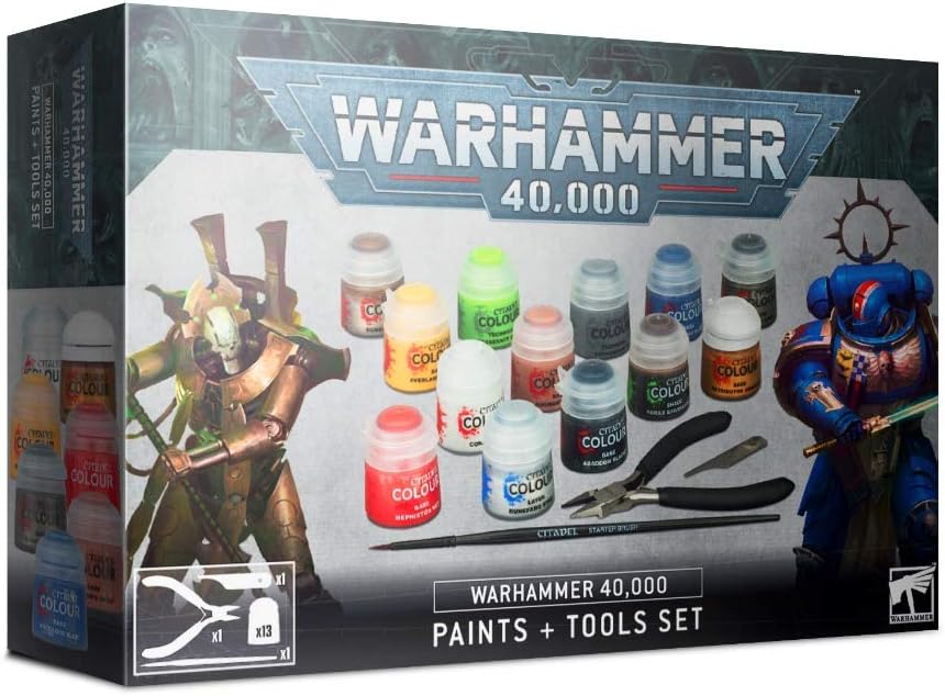 Warhammer 40k - Conjunto de tintas e ferramentas (60-12)