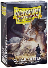 DRAGON SHIELD 100CT OUTE SLEEVES MATTE CLEAR