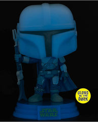 Funko POP! Star Wars: Holograma Mandaloriano Brilha no Escuro Exclusivo #345 