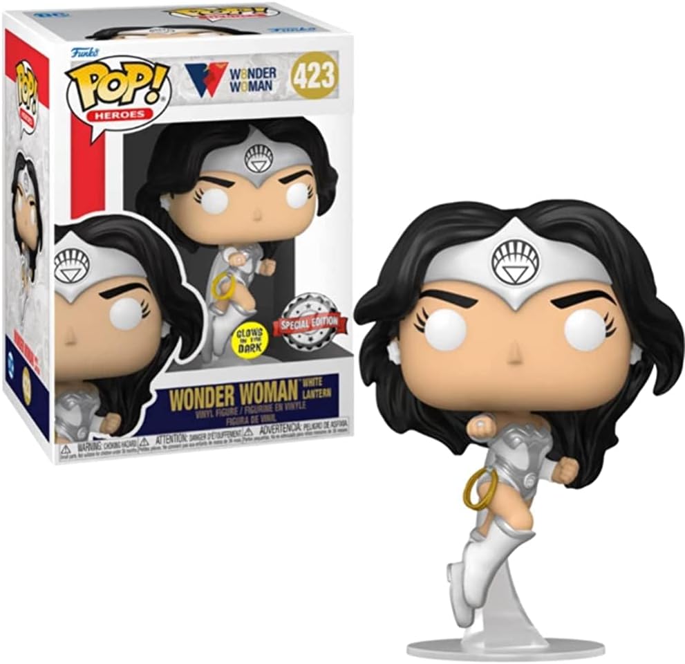 Funko POP! Wonder Woman 80th Anniversary White Lantern Glow-in-The-Dark #423