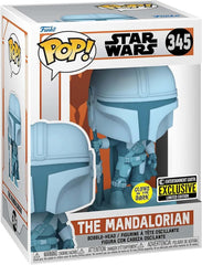 Funko POP! Star Wars: Mandalorian Hologram Glow in the Dark Exclusive #345