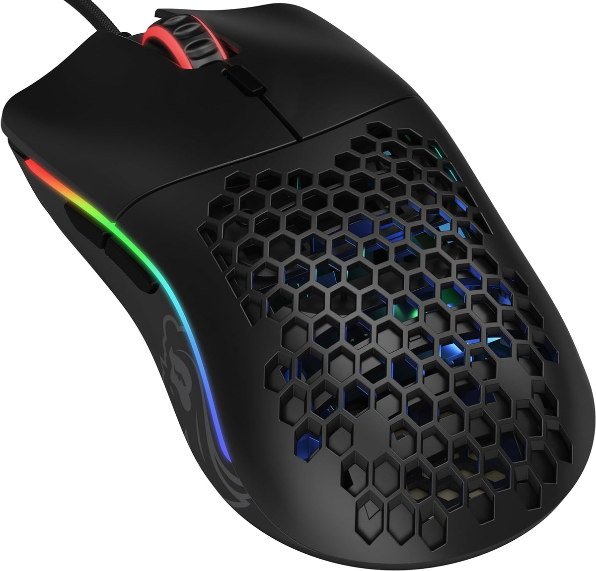 Glorious Model O Wired Gaming Mouse 67g Superlight Honeycomb Design - Preto fosco 