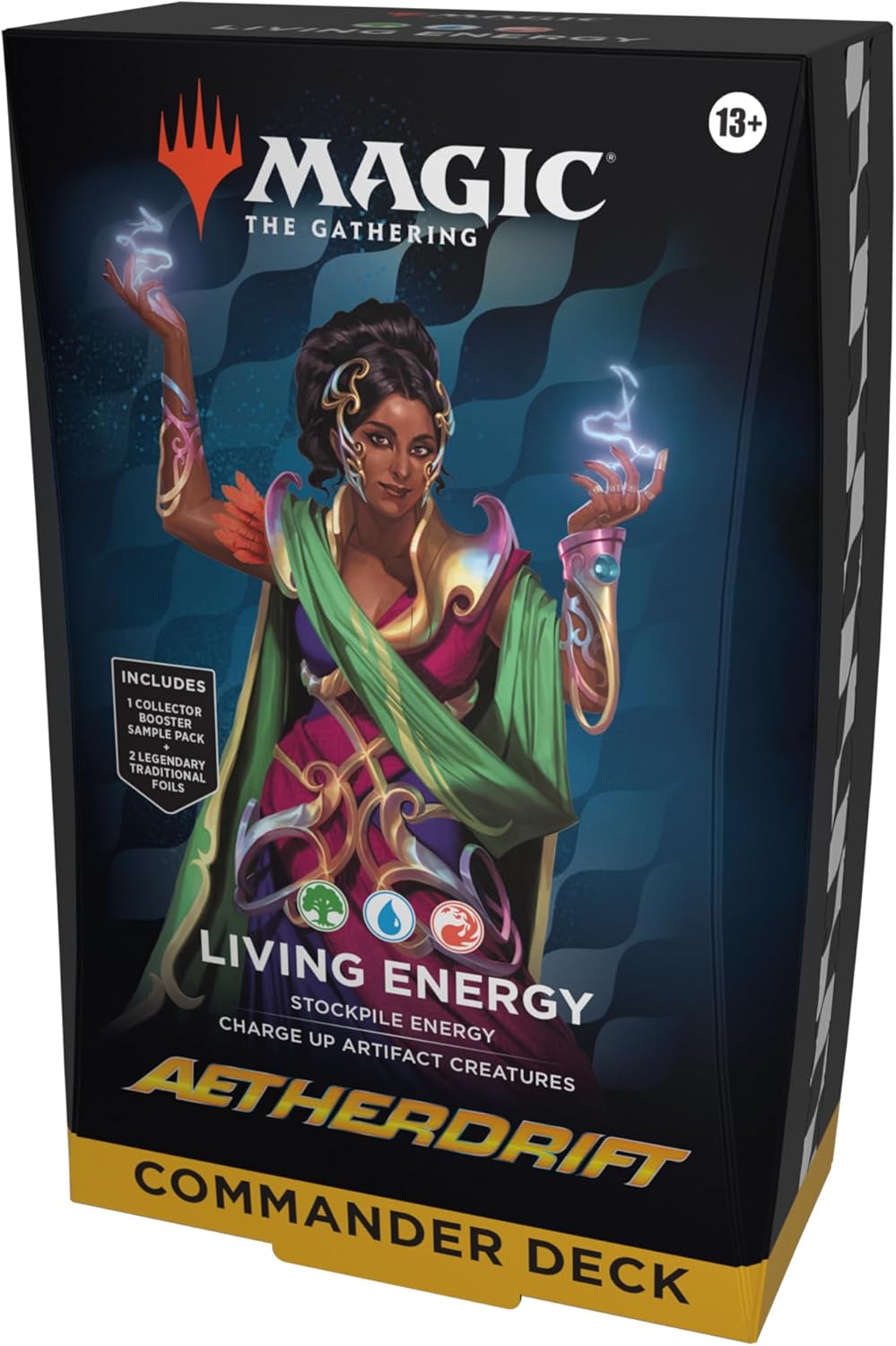 MTG Aetherdrift Commander Deck - Living Energy (Green-Blue-Red)