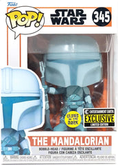 Funko POP! Star Wars: Holograma Mandaloriano Brilha no Escuro Exclusivo #345 