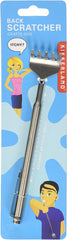 Kikkerland Telescoping Back Scratcher, Aço inoxidável, Prata 