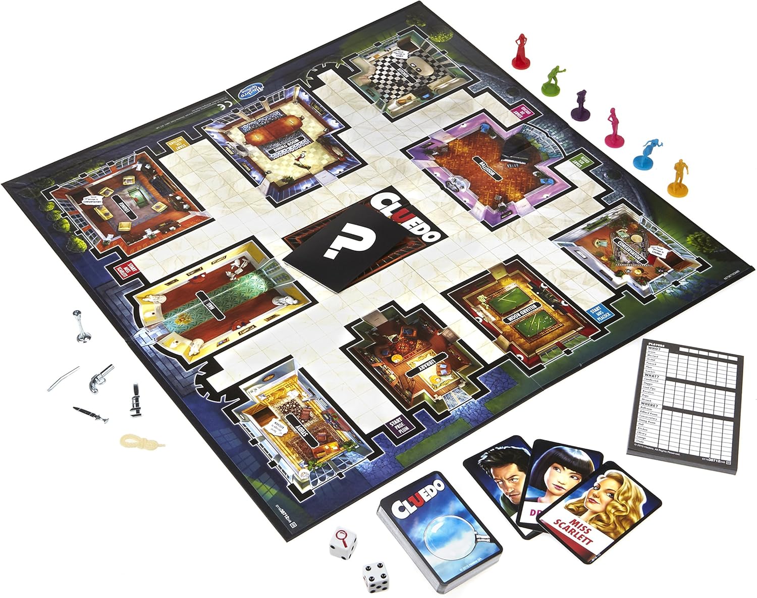 Hasbro Gaming Cluedo O clássico jogo de tabuleiro misterioso 