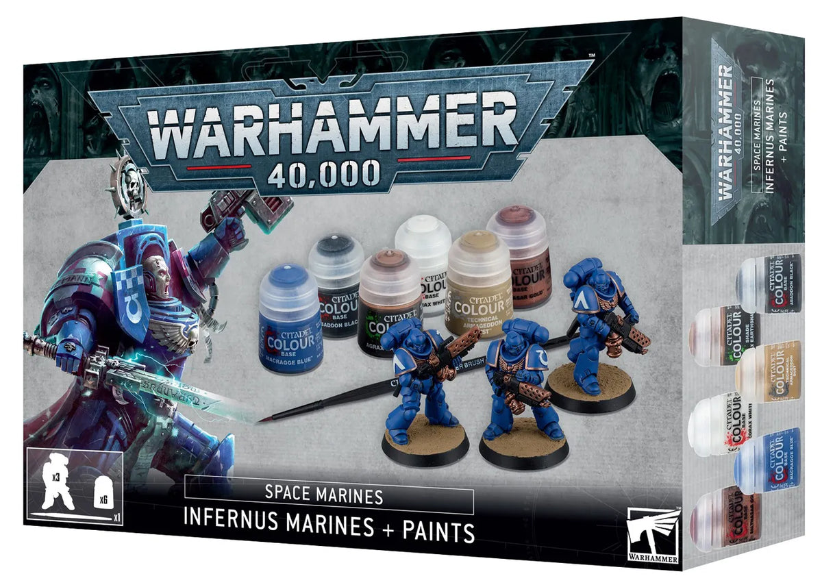 Warhammer 40k -Infernus Marines + Paint Set (60-11)