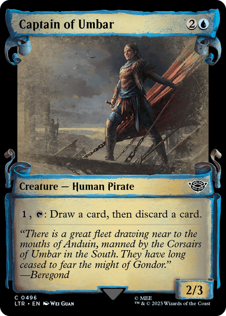 MTG Single Card - Captain of Umbar (Showcase Scrolls) [C 0496]