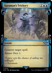 MTG Single Card - Saruman's Trickery (Showcase Scrolls) [U 0519]