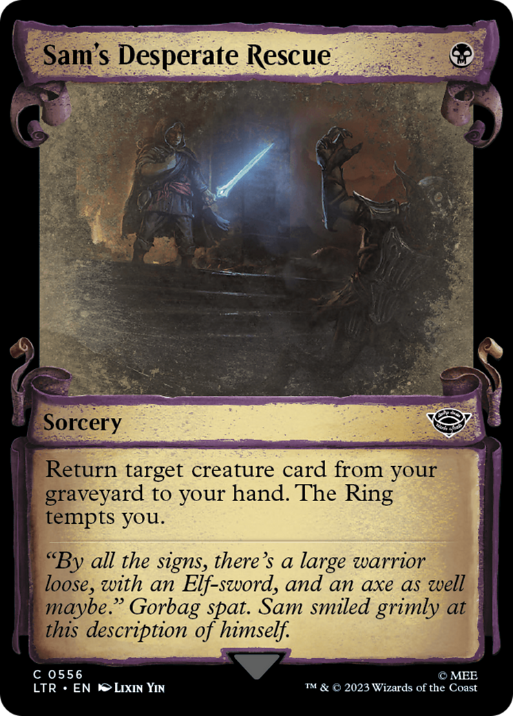 MTG Single Card - Sam's Desperate Rescue (Showcase Scrolls) [C 0556]