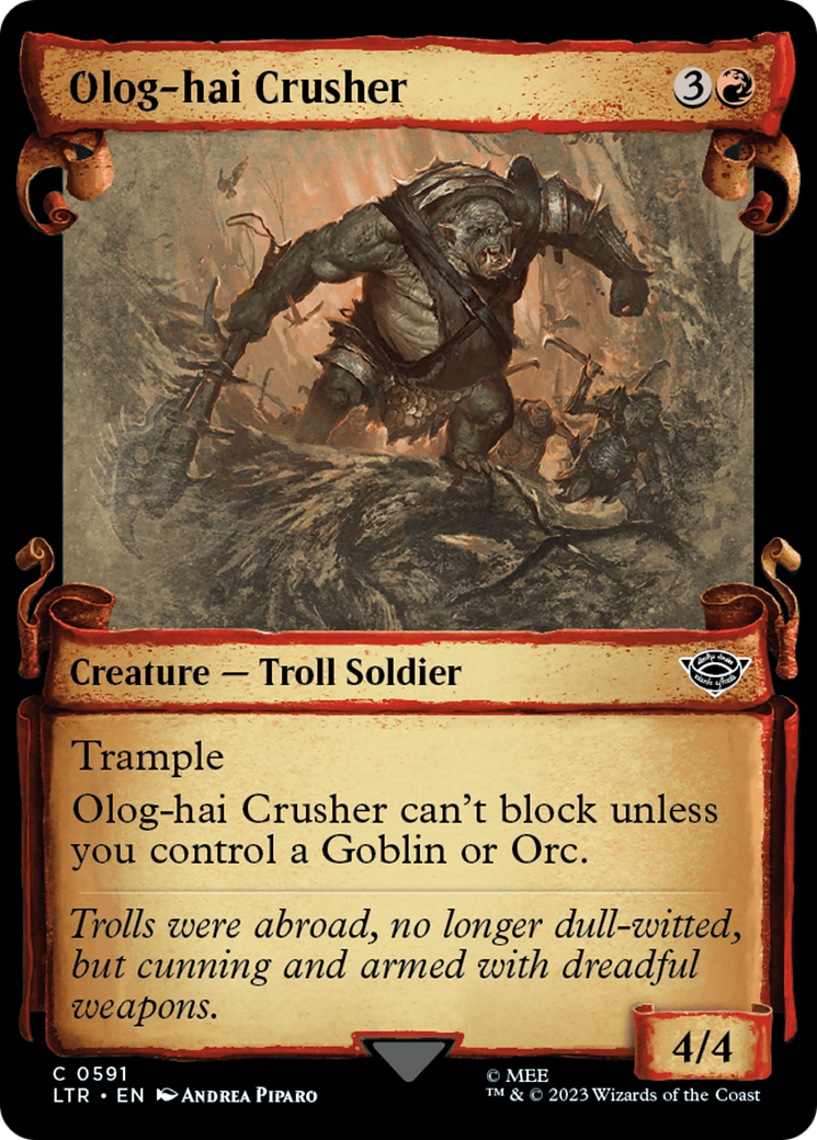 MTG Single Card - Olog-Hai Crusher (Showcase Scrolls) [C 0591]