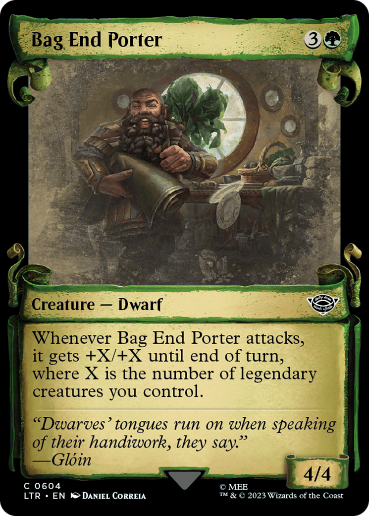 MTG Single Card - Bag End Porter (Showcase Scrolls) [C 0604]