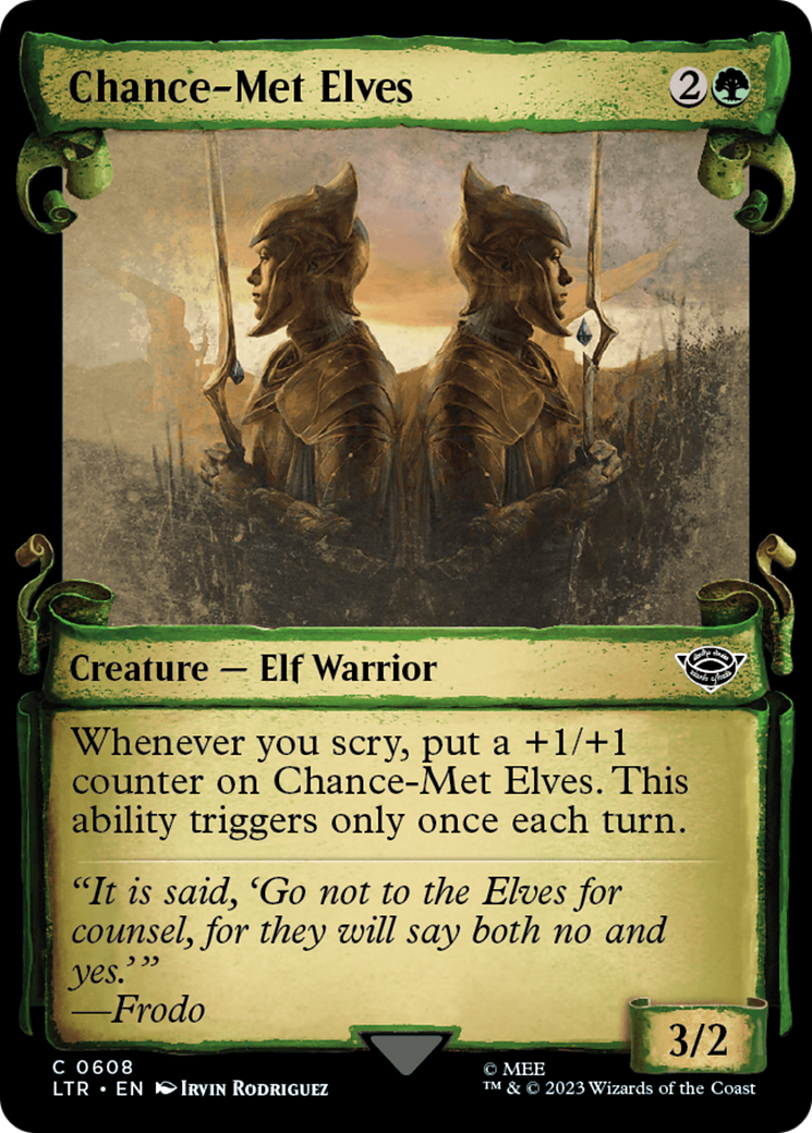 MTG Single Card - Chance-Met Elves (Showcase Scrolls) [C 0608]