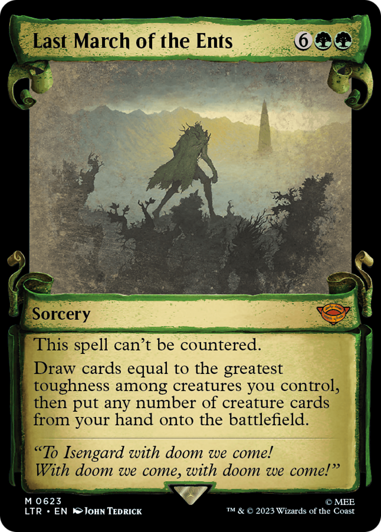 MTG Single Card - Last March of the Ents (Showcase Scrolls) [M 0623]