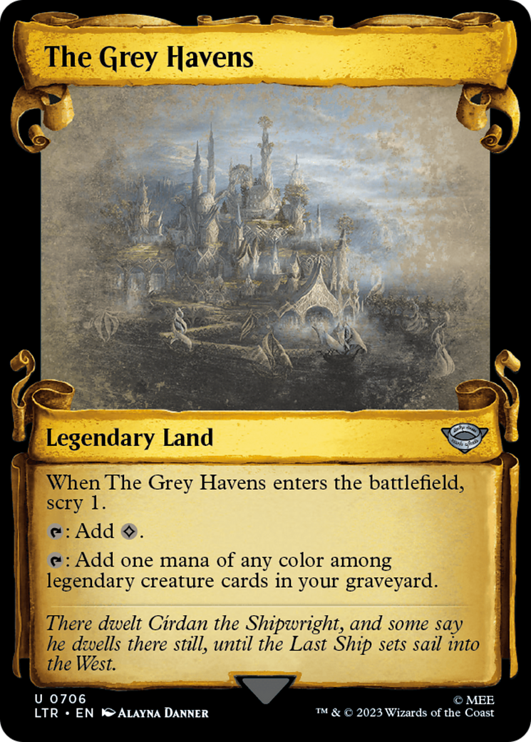 MTG Single Card - The Grey Havens (Showcase Scrolls) [U 0706]