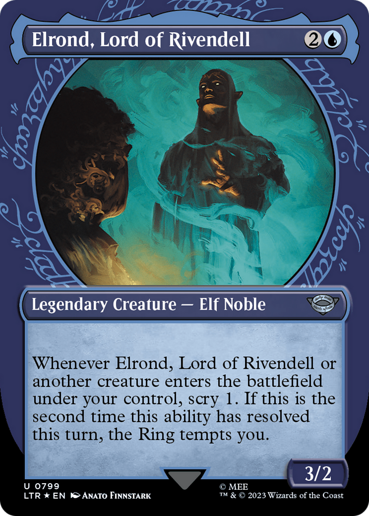 MTG Single Card - Elrond, Lord of Rivendell (Showcase) (Surge Foil) [U 0799]