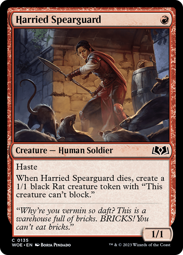 Carta Única MTG - Harried Spearguard [C 0135]